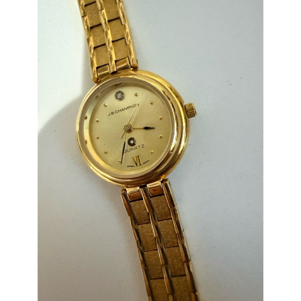 J.B. Champion Watch Women's Quartz‎ Japan Gold Tone Needs New Battery